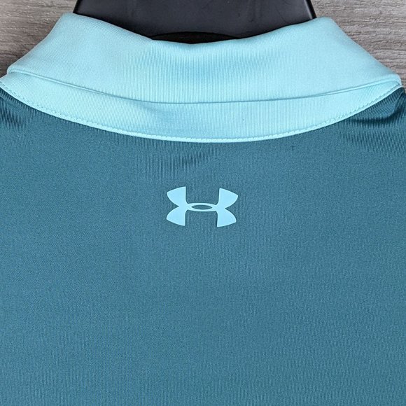 Under Armour* Men's‎ Short Sleeve Straight Hem 3 Button Pullover Polo Shirt~ 2XL - Picture 8 of 12